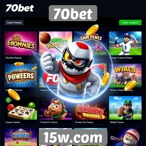 Opcões de jogos oferecidas pela 70bet