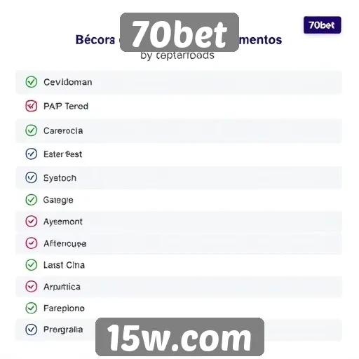 Métodos de pagamento aceitos no 70bet
